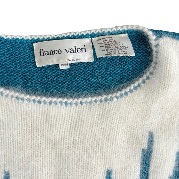 Vintage Franco Valeri sweater angora and rayon acrylic blend. Size medium - Picture 4 of 4